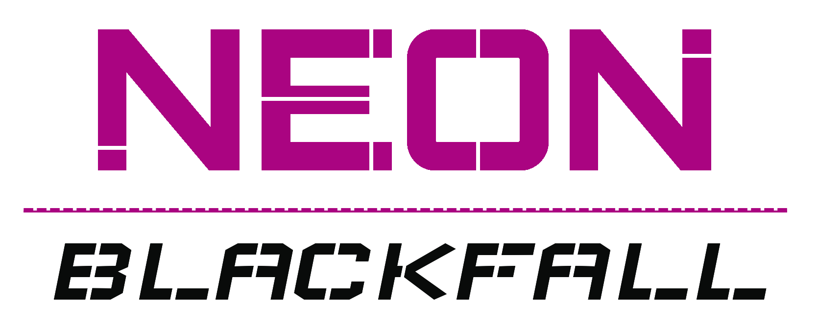 Logo of Neon Blackfall, the deckbuilder card game